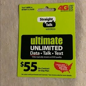 Phone card for straight talk
